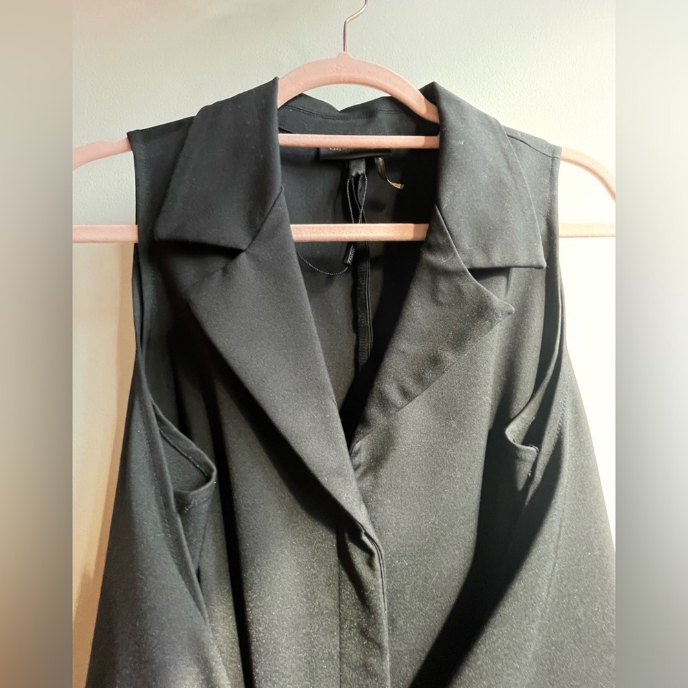 Donna Karen Sculpture Garden Black Dress Size 10 - Picture 4 of 14